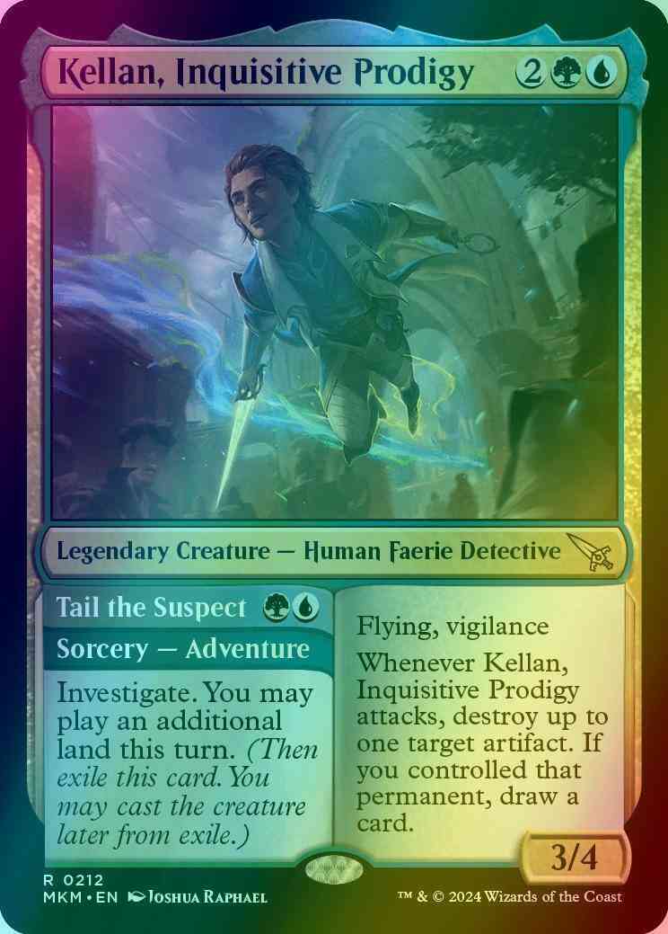 Kellan, Inquisitive Prodigy // Tail the Suspect [212] [Murders at Karlov Manor] [Foil]