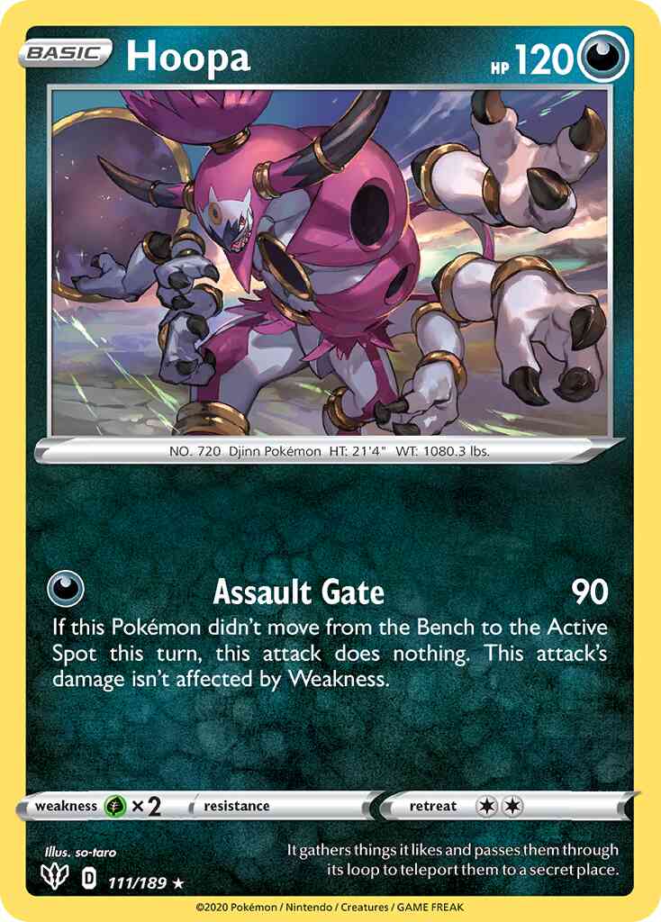 Hoopa - 111/189 - Rare Holo [swsh3-111] [Reverse Holo]