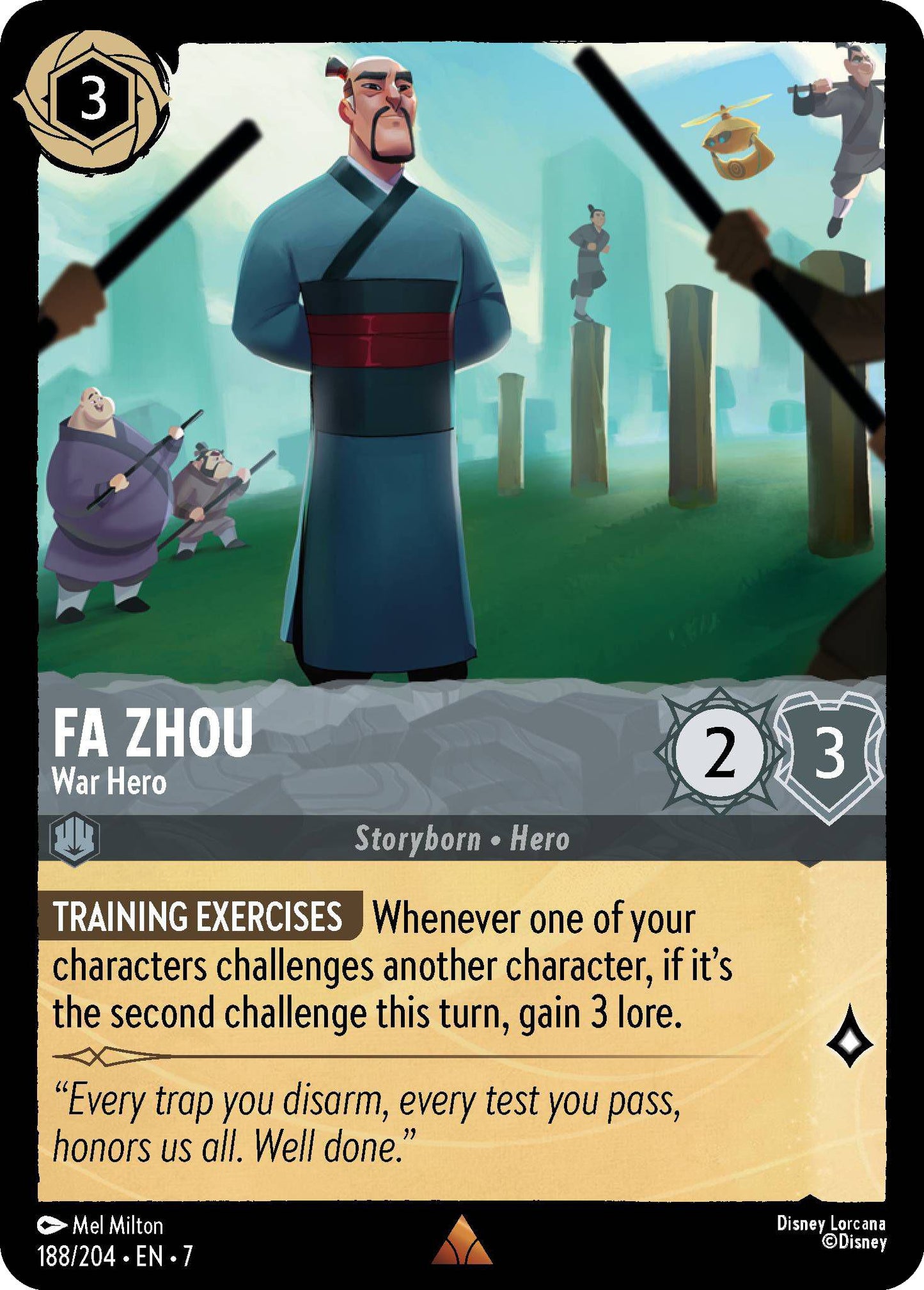Fa Zhou - War Hero - 188/204 [Archazia's Island] [Non-Foil]