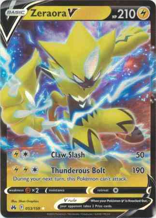 Zeraora V - 053/159 - Rare Holo V [swsh125-053] [Ultra]