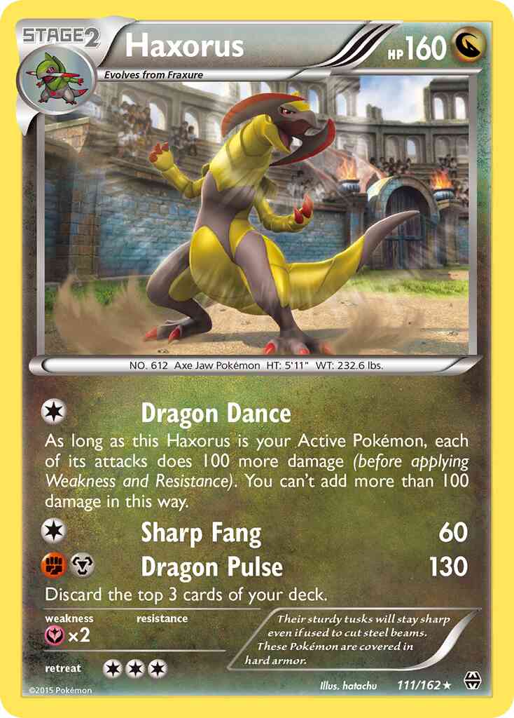 Haxorus - 111/162 - Rare Holo [xy8-111] [Holo]