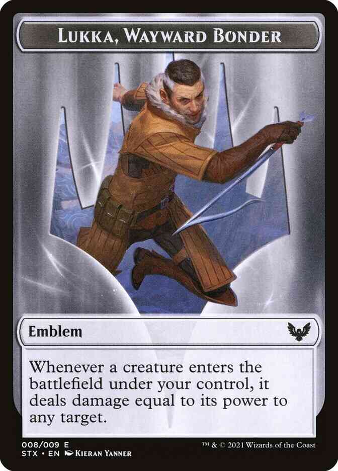 Lukka, Wayward Bonder Emblem [08] [Strixhaven School of Mages Tokens] [Non-Foil]