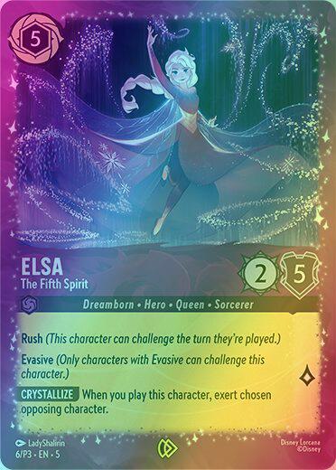 Elsa - The Fifth Spirit - 6/P3 [Disney Lorcana Promo Cards] [Holofoil]