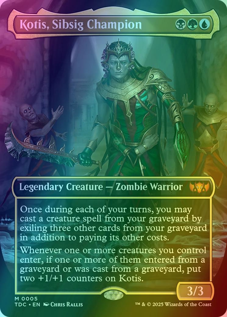 Kotis, Sibsig Champion [5] [Borderless] [Tarkir: Dragonstorm: Commander] [Foil]