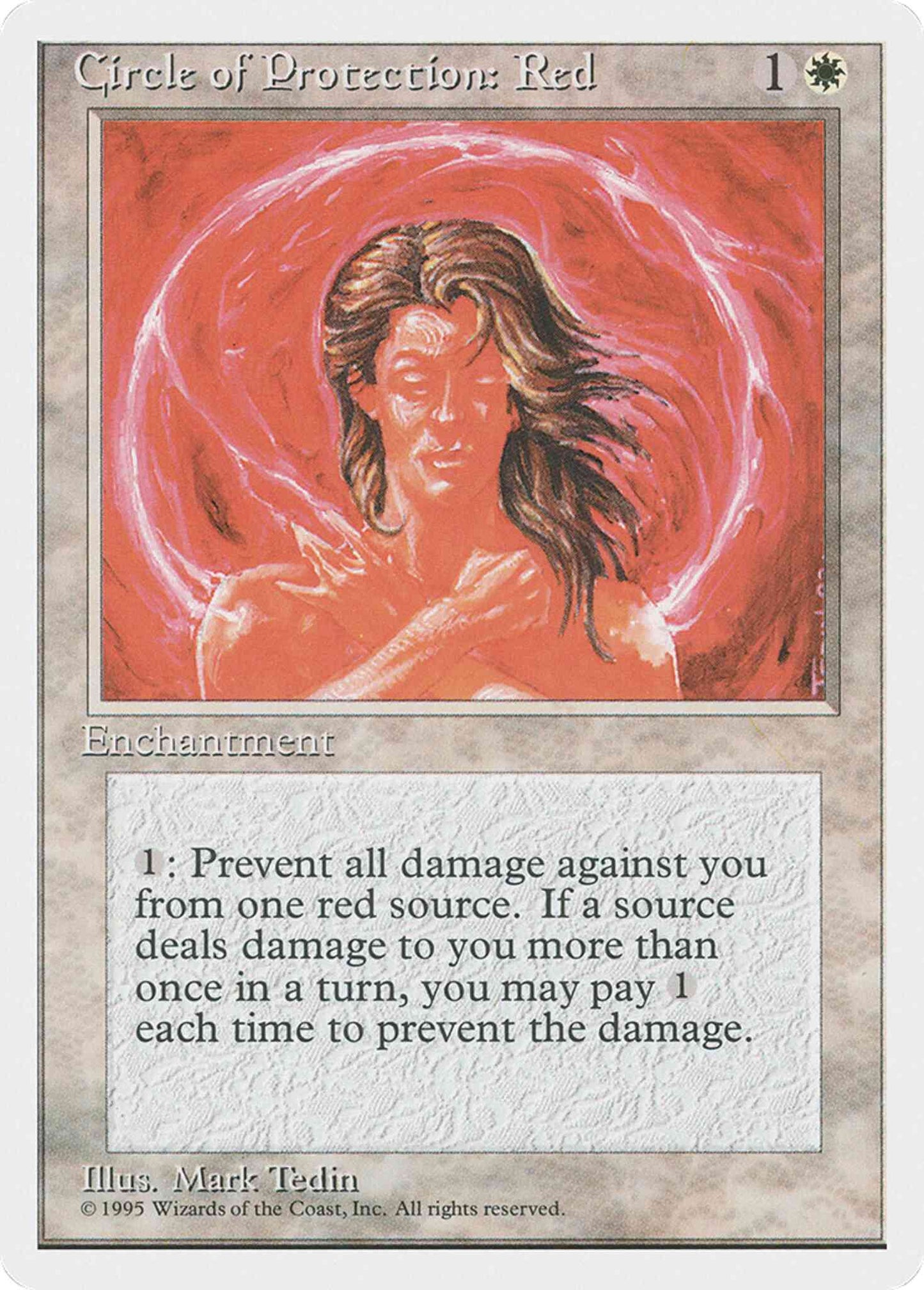 Circle of Protection: Red [17] [Fourth Edition] [Non-Foil]