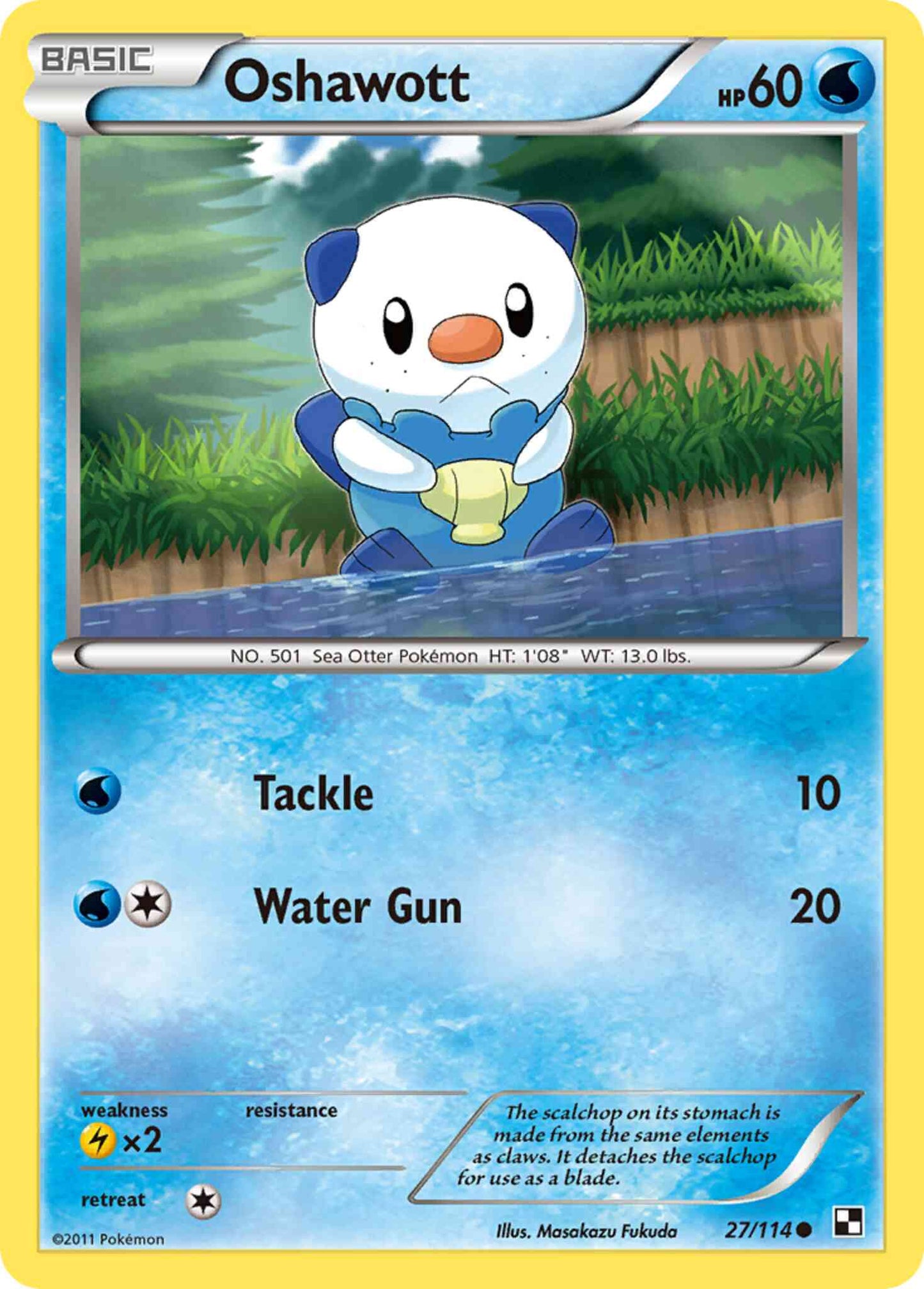 Oshawott - 27/114 - Common [bw1-27] [Non-Holo]