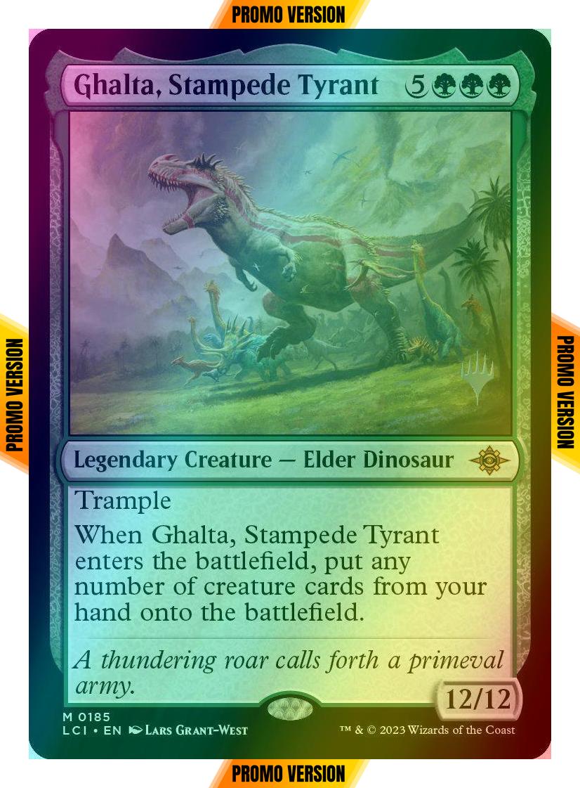 Ghalta, Stampede Tyrant [185p] [Promo Pack] [The Lost Caverns of Ixalan: Promos] [Foil]