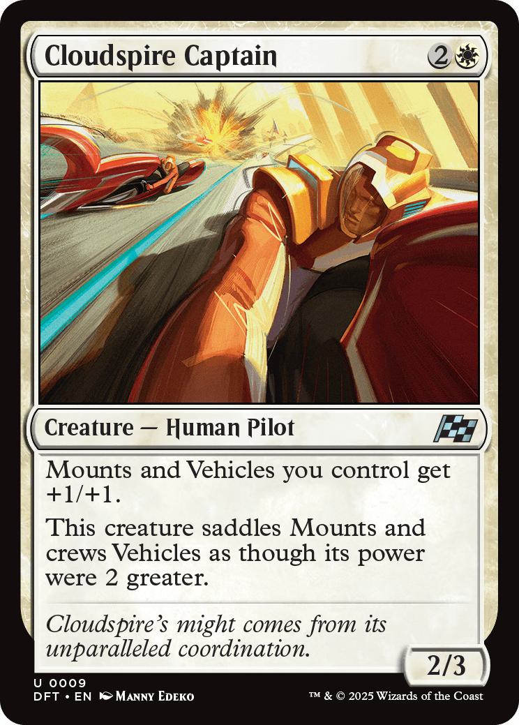Cloudspire Captain [9] [Aetherdrift] [Non-Foil]