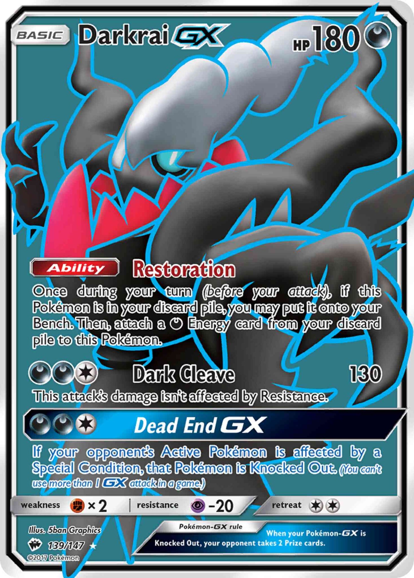 Darkrai-GX - 139/147 - Rare Ultra [sm3-139] [Ultra]