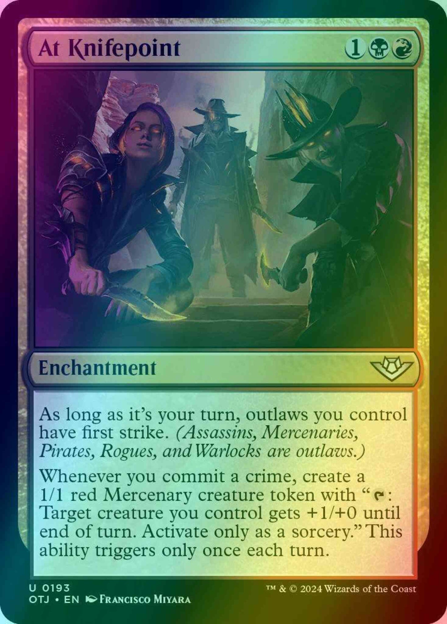 At Knifepoint [193] [Outlaws of Thunder Junction] [Foil]