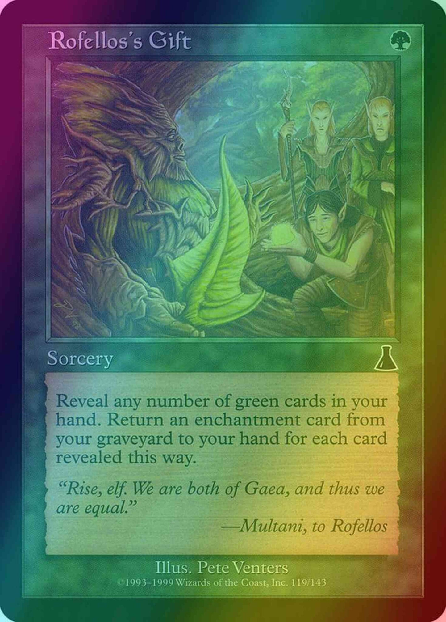 Rofellos's Gift [119] [Urza's Destiny] [Foil]