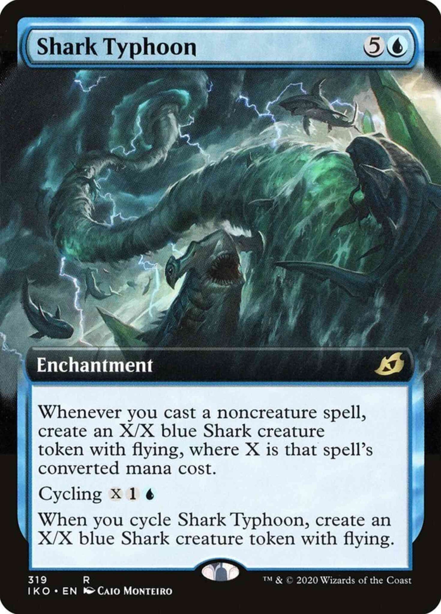 Shark Typhoon [319] [Extended Art] [Ikoria: Lair of Behemoths] [Non-Foil]