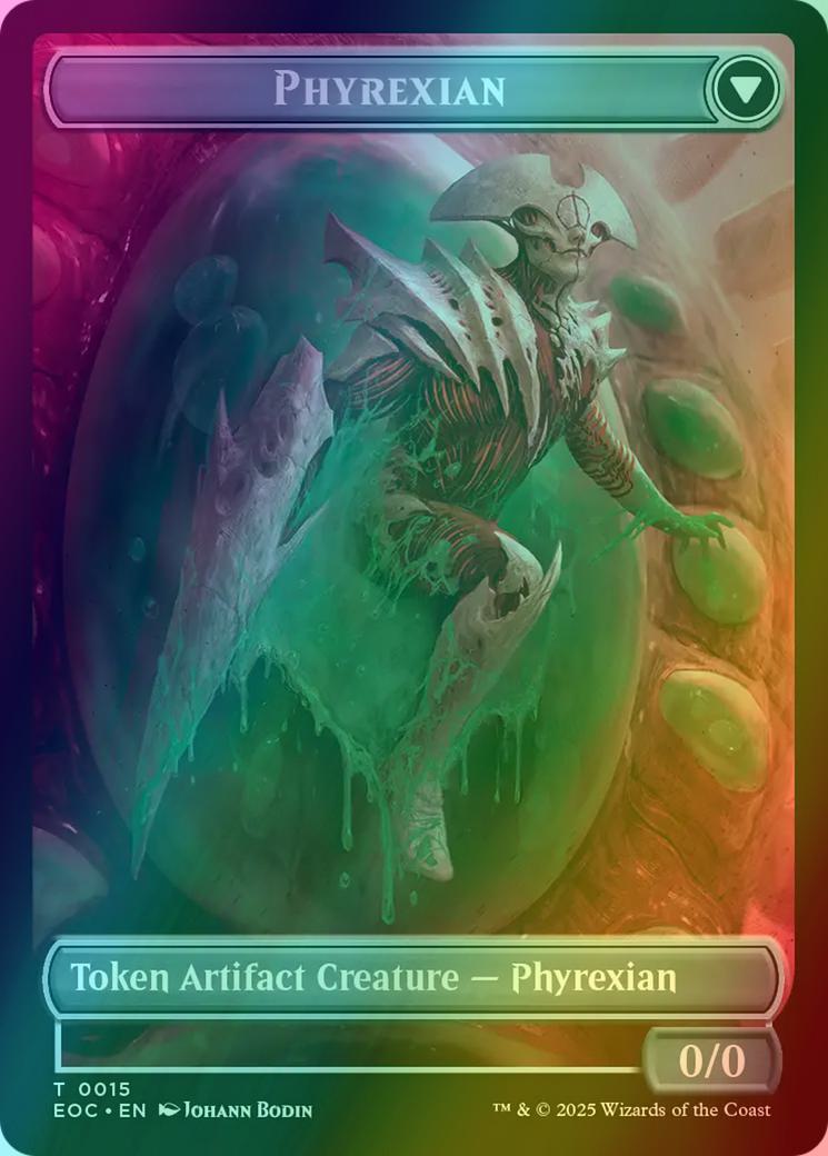 Incubator Token (15a) // Phyrexian Token (15b) [Edge of Eternities: Commander: Tokens] [Foil]