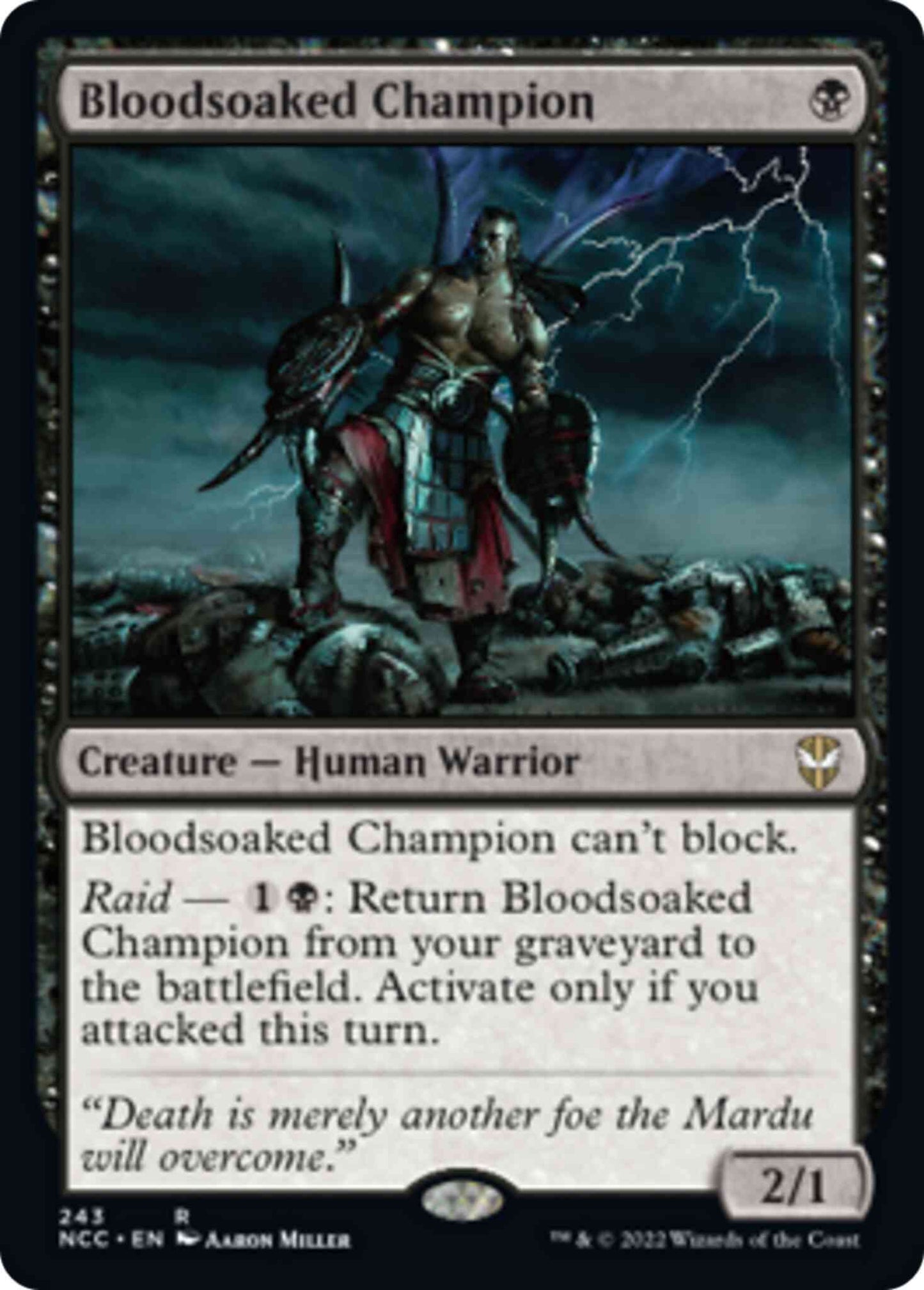 Bloodsoaked Champion [243] [Streets of New Capenna: Commander] [Non-Foil]