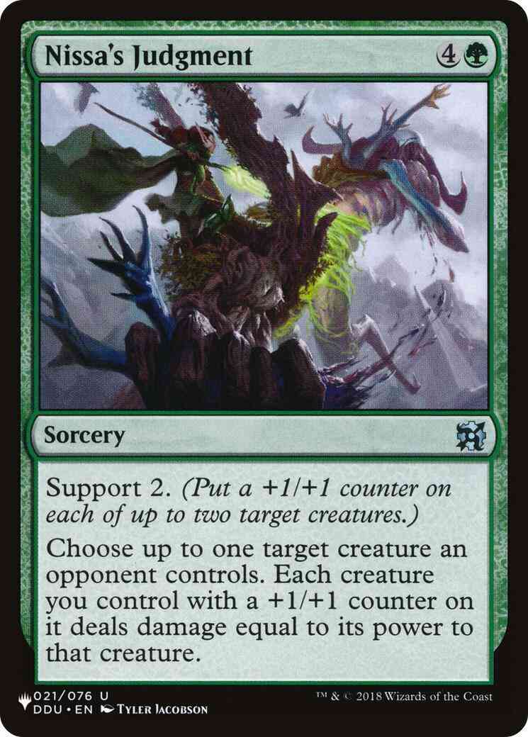 Nissa's Judgment [DDU-21] [The List] [Non-Foil]