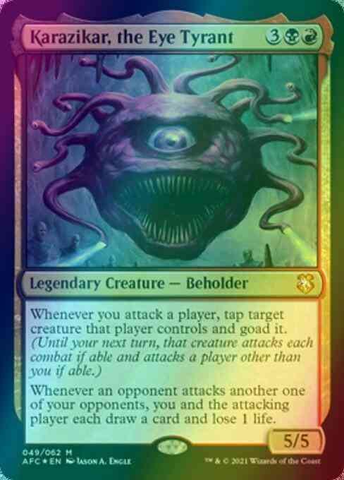 Karazikar, the Eye Tyrant [49] [Adventures in the Forgotten Realms Commander] [Foil]