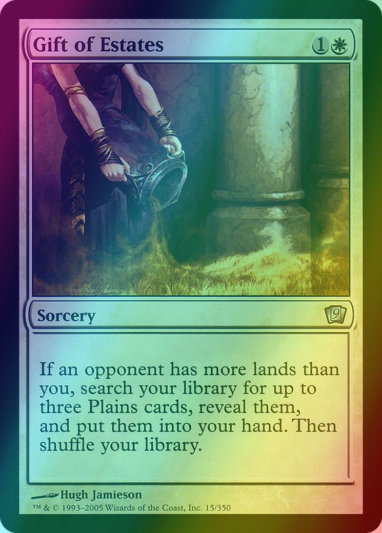 Gift of Estates [15x] [Ninth Edition] [Foil]