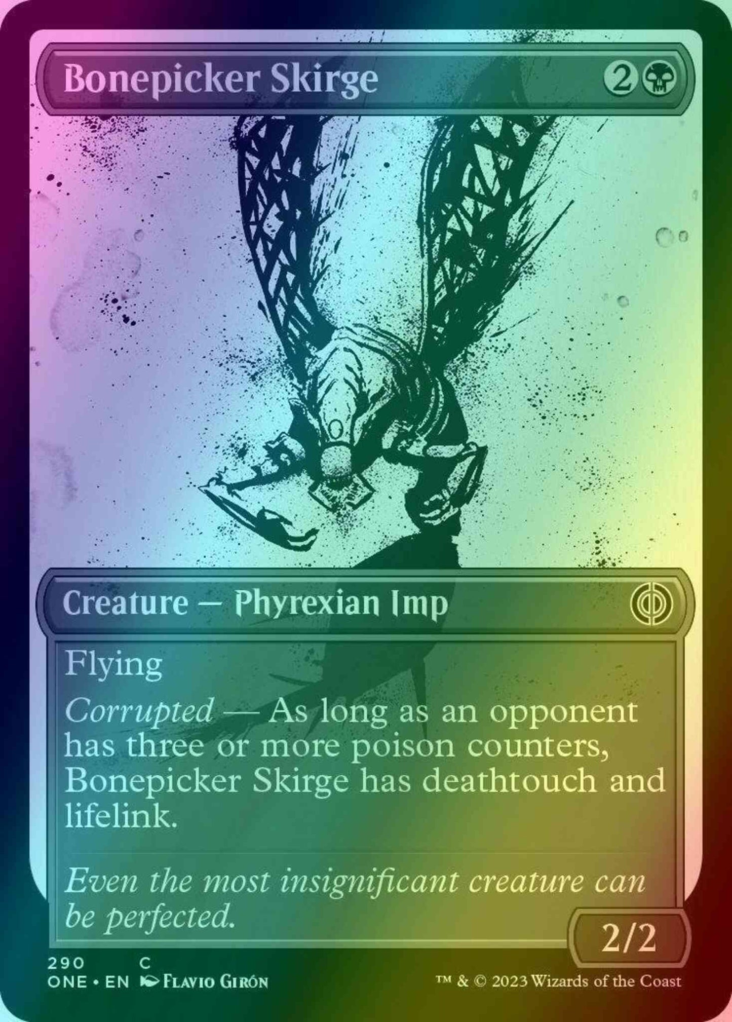 Bonepicker Skirge [290] [Full Art] [Ichor] [Phyrexia: All Will Be One] [Foil]