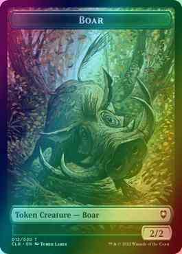 Boar Token (12) // Treasure Token (17) [Commander Legends: Battle for Baldur's Gate: Tokens] [Foil]