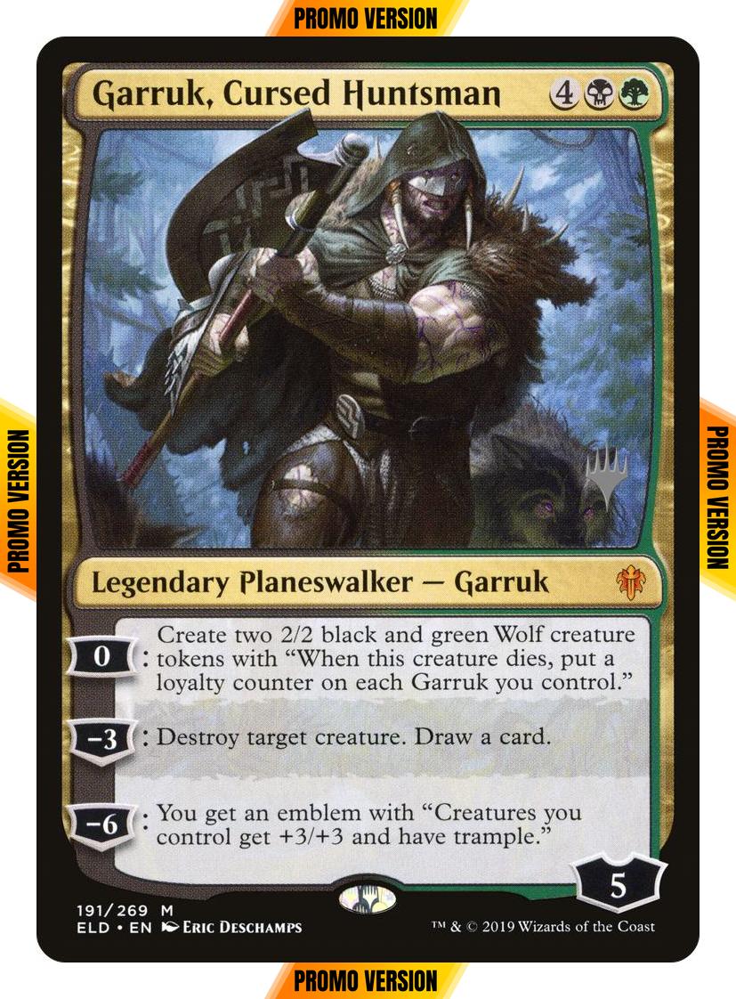 Garruk, Cursed Huntsman [191p] [Promo Pack] [Throne of Eldraine Promos] [Non-Foil]