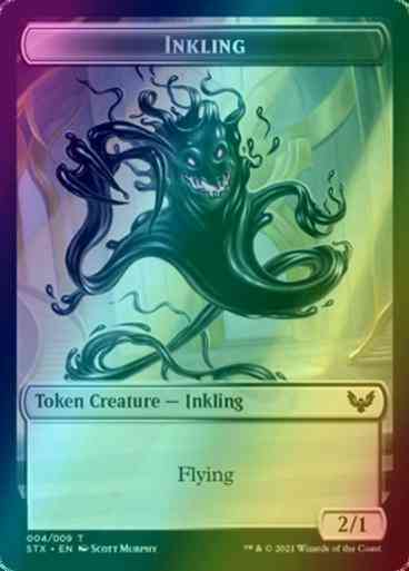 Fractal Token (03) // Inkling Token (04) [Strixhaven School of Mages Tokens] [Foil]