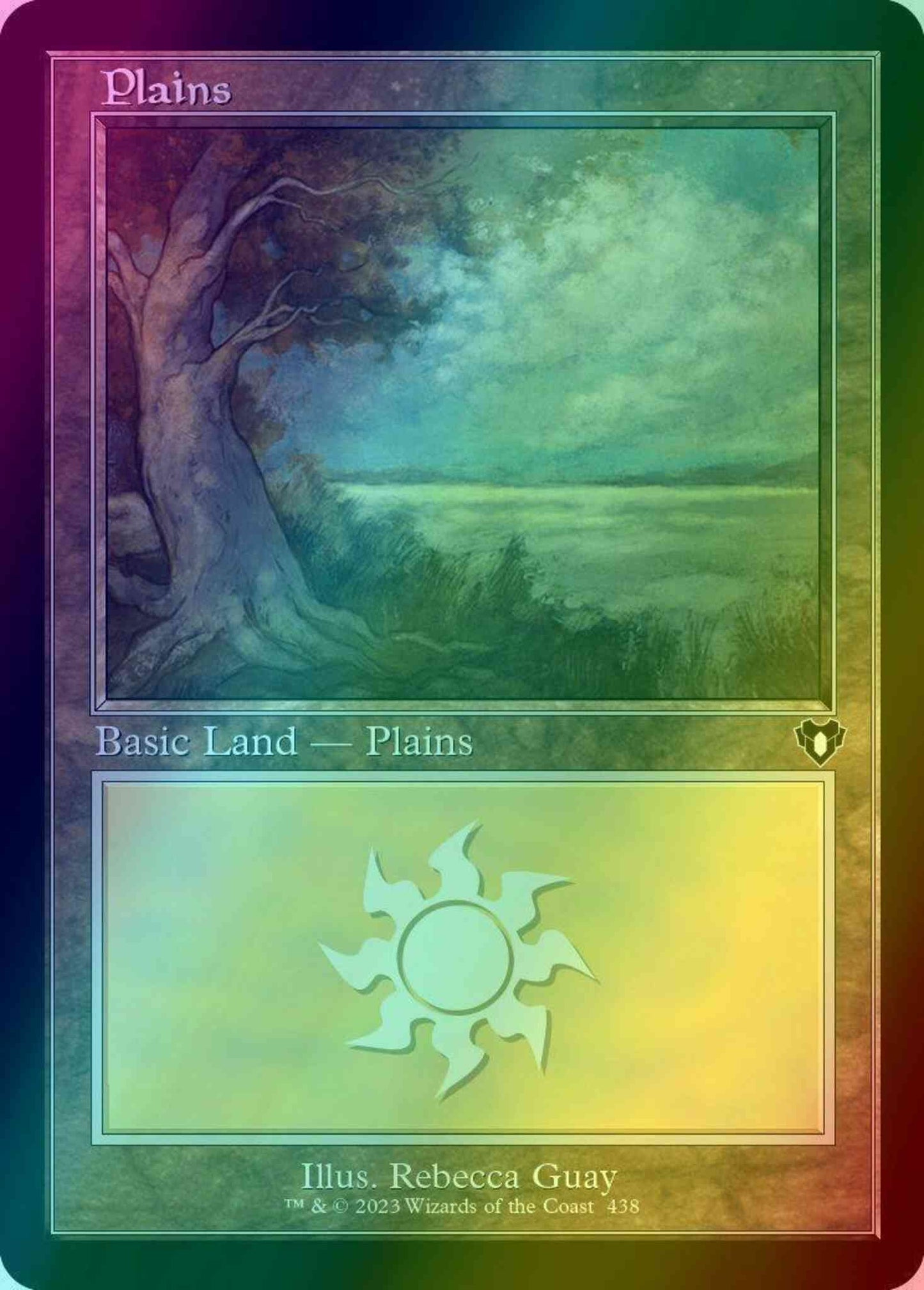 Plains [438] [Retro Frame] [Commander Masters] [Foil]
