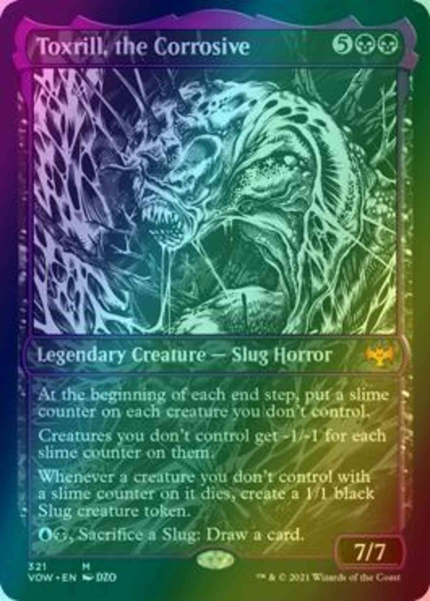 Toxrill, the Corrosive [321] [Eternal Night Showcase] [Innistrad: Crimson Vow] [Foil]