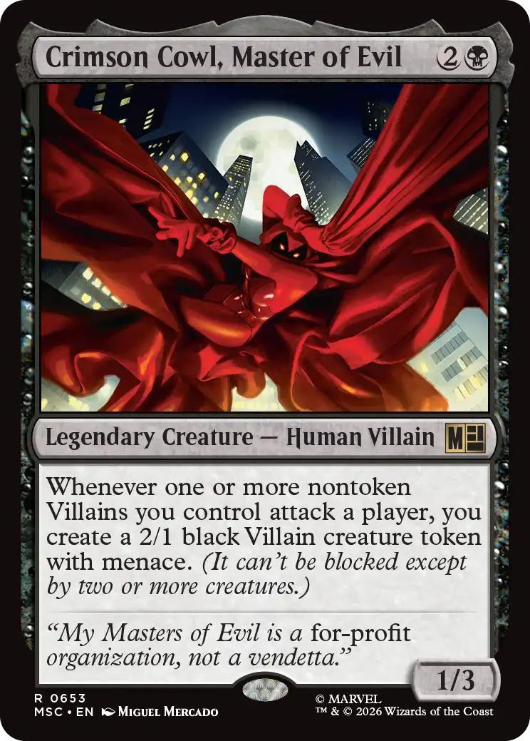 Crimson Cowl, Master of Evil [653] [Jumpstart] [Marvel Super Heroes: Commander] [Non-Foil]