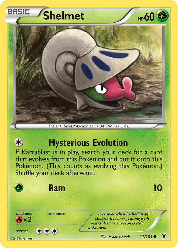 Shelmet - 11/101 - Common [bw3-11] [Non-Holo]