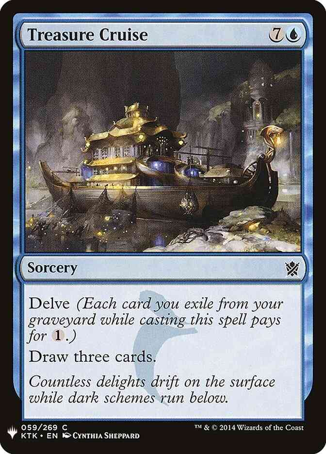 Treasure Cruise [KTK-59] [The List] [Non-Foil]