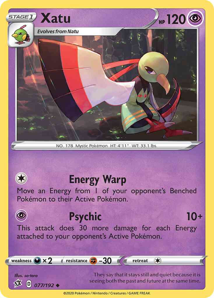 Xatu - 077/192 - Uncommon [swsh2-077] [Reverse Holo]