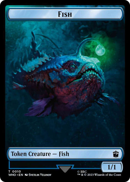 Fish Token (10) // Human Token (06) [Universes Beyond: Doctor Who: Tokens] [Non-Foil]