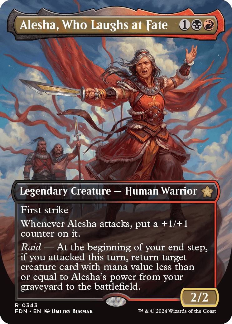 Alesha, Who Laughs at Fate [343] [Borderless] [Foundations] [Non-Foil]