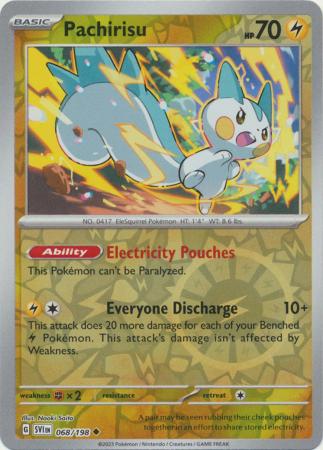 Pachirisu - 068/198 - Uncommon [sv01-068] [Reverse Holo]