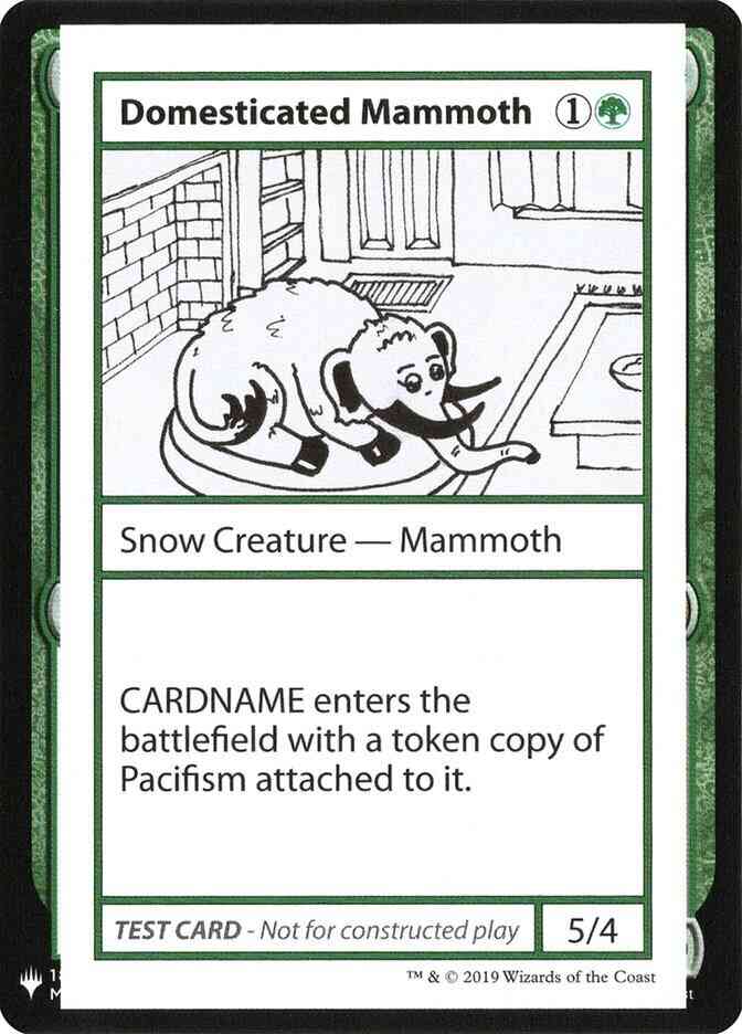 Domesticated Mammoth - Symbol [72] [Mystery Booster Playtest Cards 2019] [Non-Foil]
