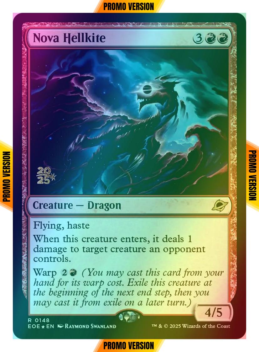 Nova Hellkite [148s] [Prerelease] [Edge of Eternities: Promos] [Foil]