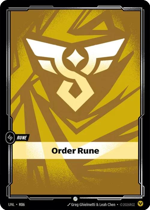Order Rune - R06 [Unleashed] [Non-Foil]