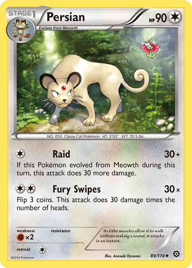 Persian - 89/114 - Uncommon [xy11-89] [Reverse Holo]