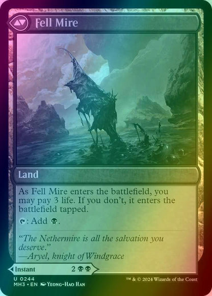 Fell the Profane // Fell Mire [244] [Modern Horizons 3] [Foil]