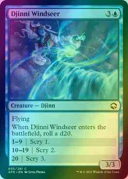 Djinni Windseer [55] [Adventures in the Forgotten Realms] [Foil]