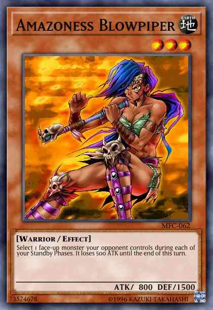 Amazoness Blowpiper - GLD3-EN007 - Common - Limited