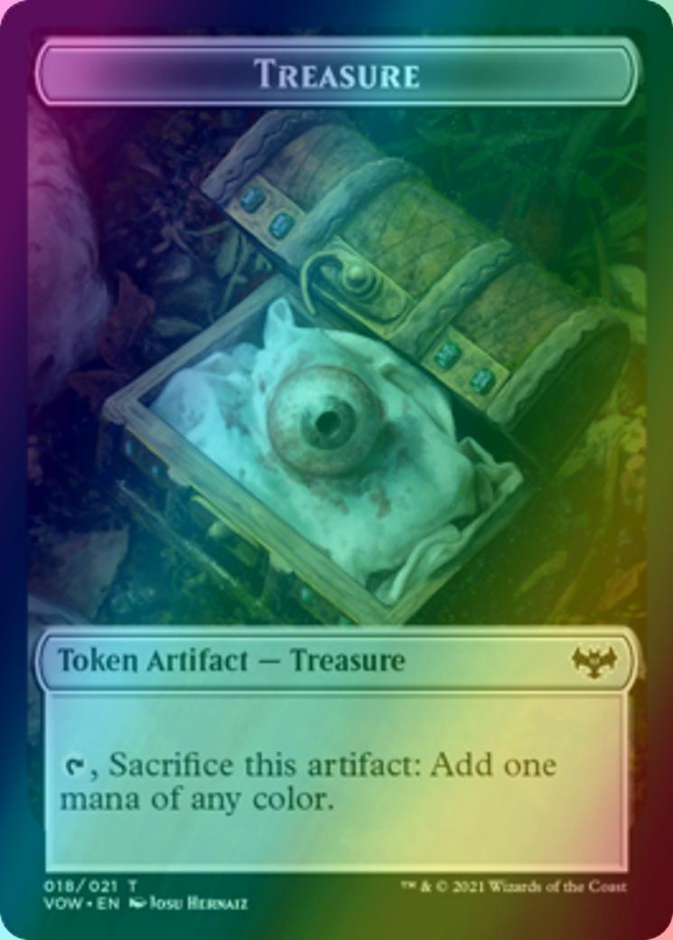 Copy Token (19) // Treasure Token (18) [Innistrad: Crimson Vow: Tokens] [Foil]