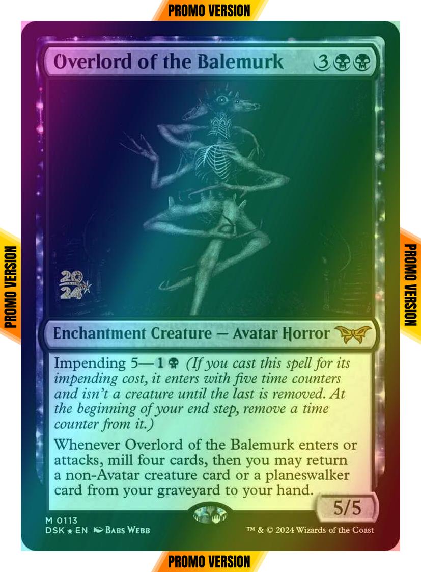 Overlord of the Balemurk [113s] [Prerelease] [Duskmourn: House of Horror: Promos] [Foil]