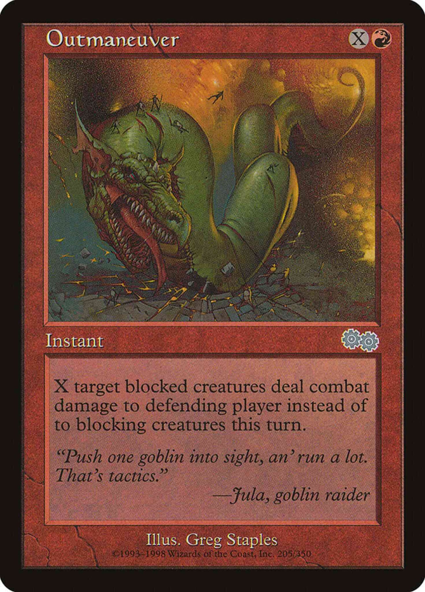 Outmaneuver [205] [Urza's Saga] [Non-Foil]