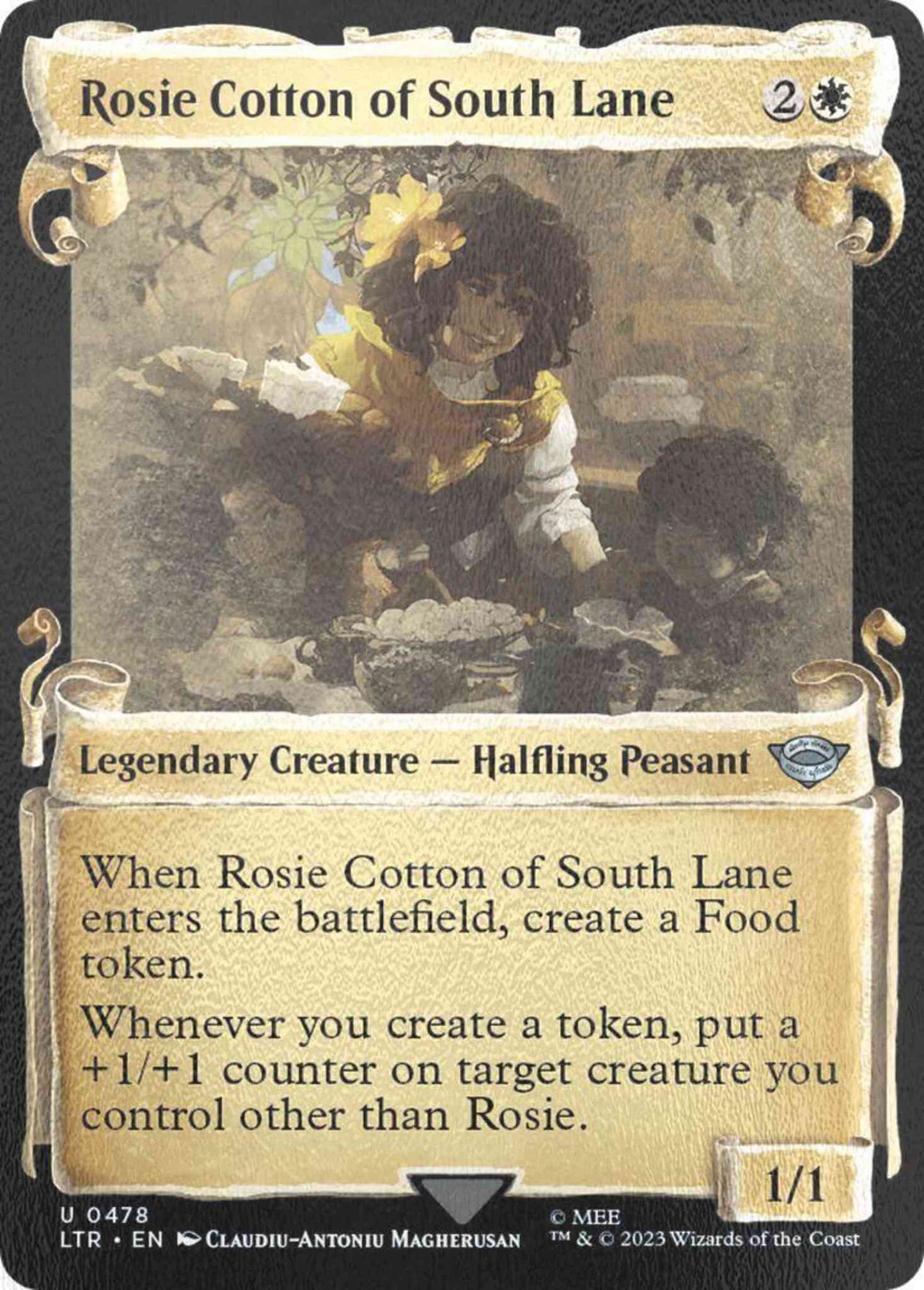 Rosie Cotton of South Lane [478] [Scrolls Showcase] [The Lord of the Rings: Tales of Middle-earth] [Silver Foil]