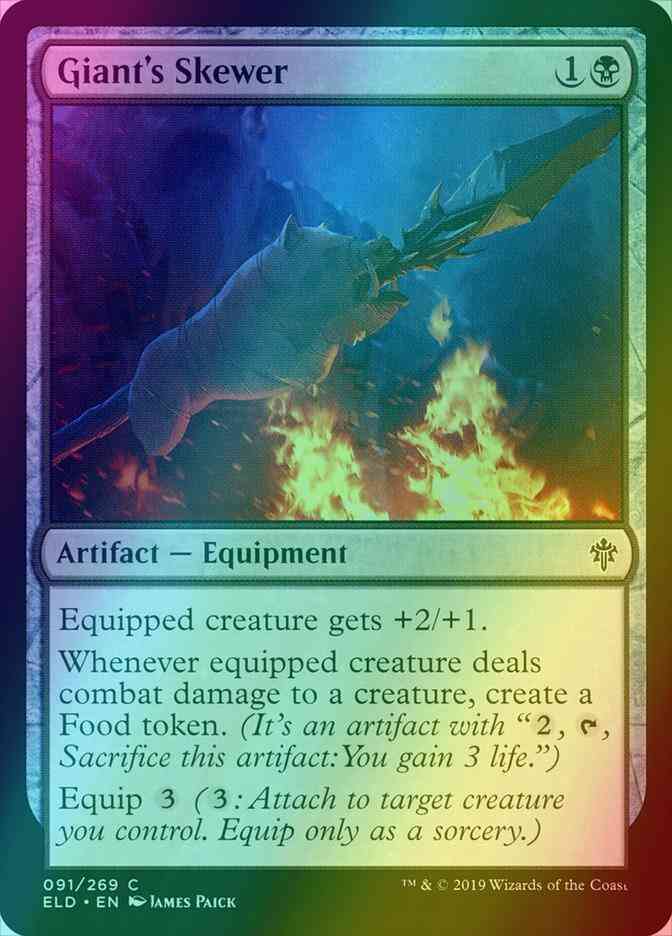 Giant's Skewer [91] [Throne of Eldraine] [Foil]