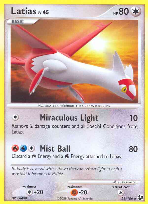 Latias - 22/106 - Rare [dp4-22] [Non-Holo]