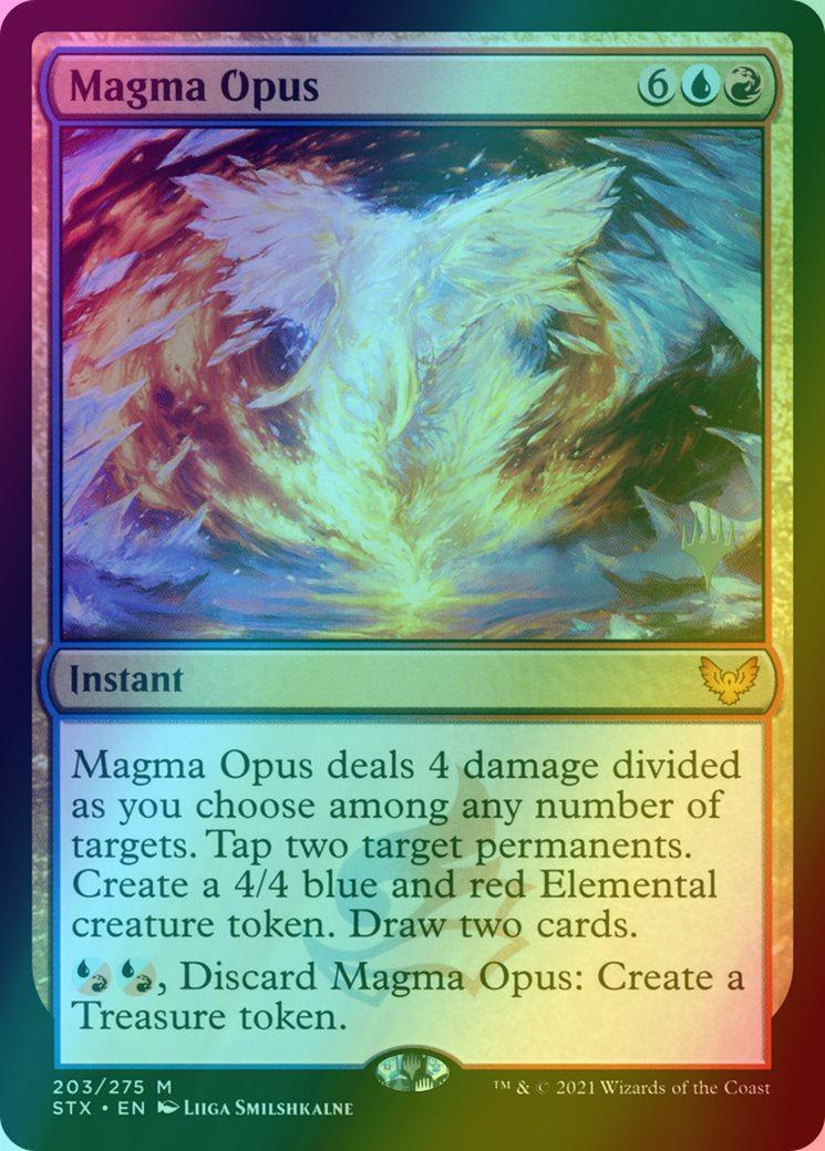 Magma Opus [Promo Pack] [203p] [Strixhaven: School of Mages Promos] [Foil]