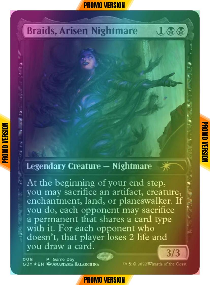 Braids, Arisen Nightmare [8] [Game Day Promos] [Foil]