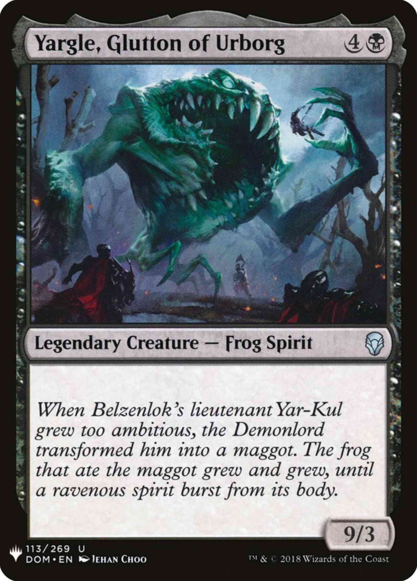 Yargle, Glutton of Urborg [DOM-113] [The List] [Non-Foil]